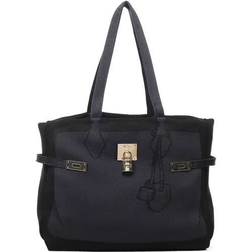 Jacquard Shopping Bag , female, Sizes: ONE SIZE - V73 - Modalova