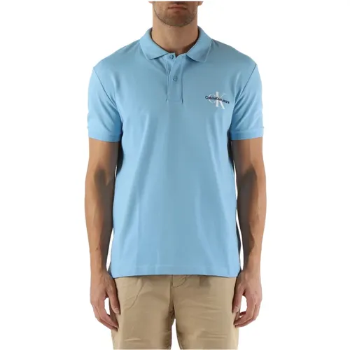 Regular Fit Cotton Polo with Logo Embroidery , male, Sizes: L, M, S - Calvin Klein Jeans - Modalova