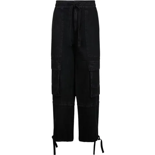 Washed Trousers with Flap Pockets , female, Sizes: XS - Isabel marant - Modalova