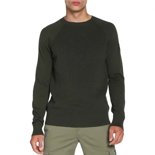 Textured Raglan Pullover , male, Sizes: 2XL - Calvin Klein - Modalova