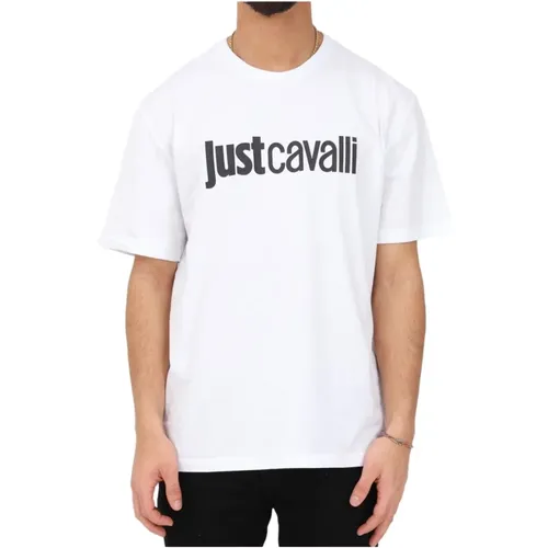 Weiße T-Shirt und Polo Kollektion , Herren, Größe: S - Just Cavalli - Modalova