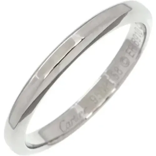 Pre-owned Platinum rings , female, Sizes: ONE SIZE - Cartier Vintage - Modalova