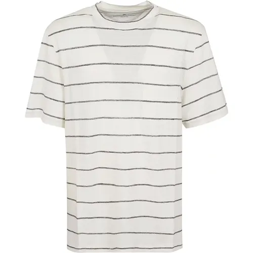 Men's Clothing T-Shirts & Polos Ss24 , male, Sizes: 2XL, L - BRUNELLO CUCINELLI - Modalova