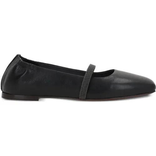 Nero Slippers Aw24 , female, Sizes: 4 UK - BRUNELLO CUCINELLI - Modalova