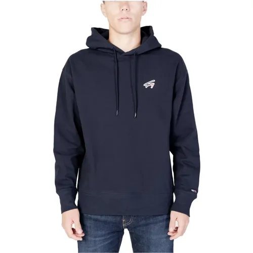 Blauer Kapuzenpullover Herbst/Winter Herren - Tommy Hilfiger - Modalova