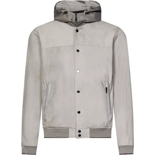 Men's Clothing Jackets & Coats Grey Ss24 , male, Sizes: XL, L - Moorer - Modalova