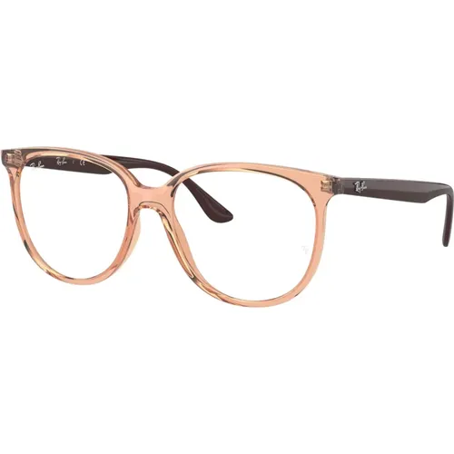 Herren Transparente Braune Brillen , Herren, Größe: 54 MM - Ray-Ban - Modalova