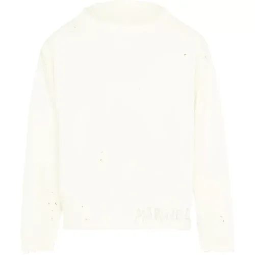 Signature Cotton Sweatshirt with Logo Print , male, Sizes: L - Maison Margiela - Modalova