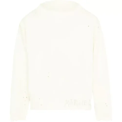 Signature Cotton Sweatshirt with Logo Print , male, Sizes: S, L - Maison Margiela - Modalova