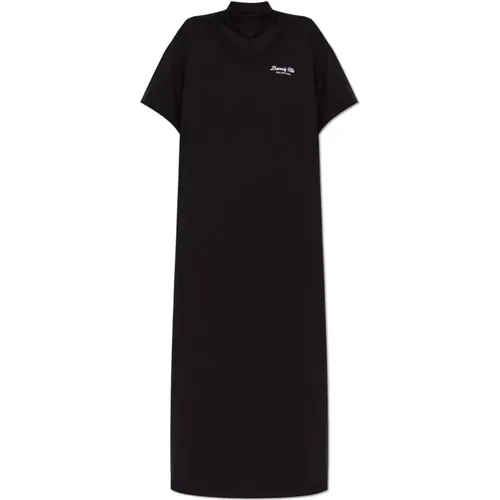 Dress with logo , female, Sizes: M - Balenciaga - Modalova