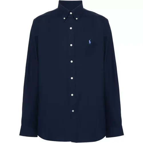 Popeline-Button-Down-Hemd , Herren, Größe: M - Ralph Lauren - Modalova