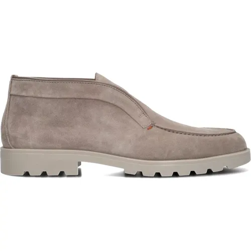 Herren Slip-Ons Sue Spiegel Taupe - Santoni - Modalova