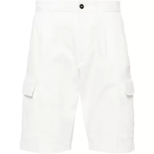 Cargo Shorts with Blended Cotton , male, Sizes: 3XL, M, 2XL, XL, L - Corneliani - Modalova