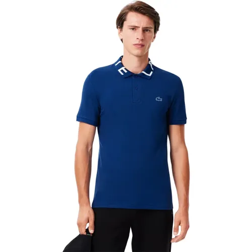 Blaues Polo-Shirt für Herren , Herren, Größe: S - Lacoste - Modalova