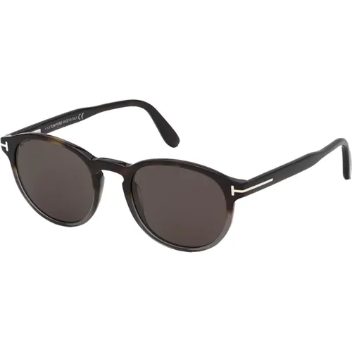 Dante Sunglasses Dark Havana Grey/Smoke , male, Sizes: 50 MM - Tom Ford - Modalova