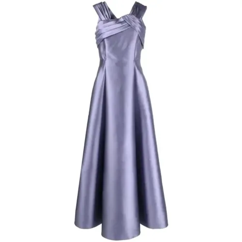 Elegant Silk Blend Dress for Special Occasions , female, Sizes: S - alberta ferretti - Modalova