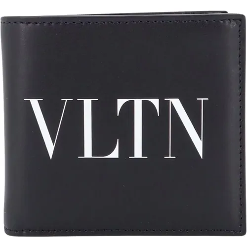 Leather Wallet Eight Compartments , male, Sizes: ONE SIZE - Valentino Garavani - Modalova