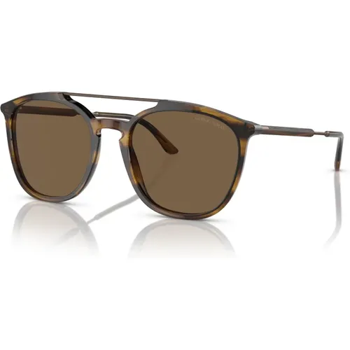 Striped Sunglasses AR 8198 , male, Sizes: 54 MM - Giorgio Armani - Modalova