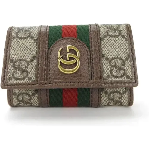 Pre-owned Leather key-holders , female, Sizes: ONE SIZE - Gucci Vintage - Modalova