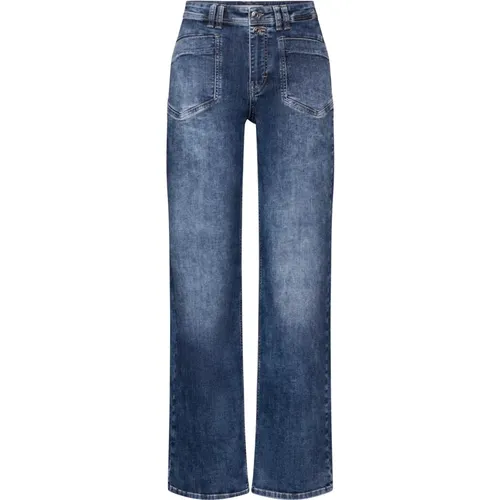 Lässige Wide Leg Blaue Jeans - Street One - Modalova