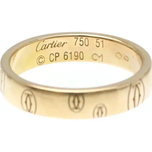 Pre-owned Gold rings , female, Sizes: ONE SIZE - Cartier Vintage - Modalova