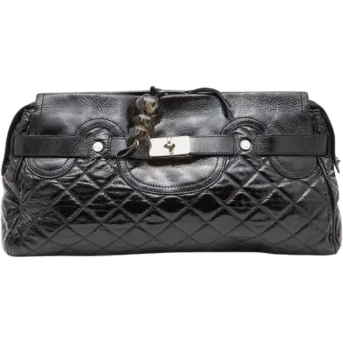 Pre-owned Leather clutches , female, Sizes: ONE SIZE - Moschino Pre-Owned - Modalova