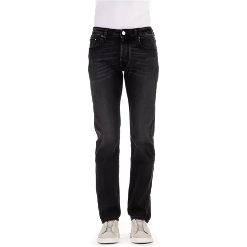 Bequeme und elastische schwarze Jeans , Herren, Größe: W35 - Jacob Cohën - Modalova
