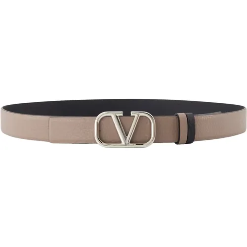 Wendbarer VLogo Gürtel, Rosa/Schwarz , Herren, Größe: 90 CM - Valentino Garavani - Modalova