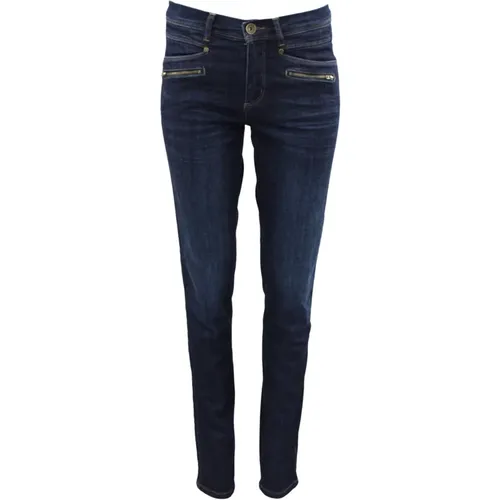 Dark Denim Skinny Jeans , female, Sizes: 2XL - 2-Biz - Modalova