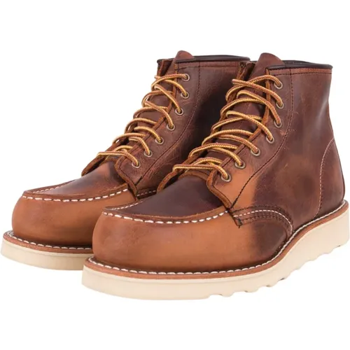 Moc Toe Copper Rough and Tough Braun , Damen, Größe: 37 1/2 EU - Red Wing Shoes - Modalova