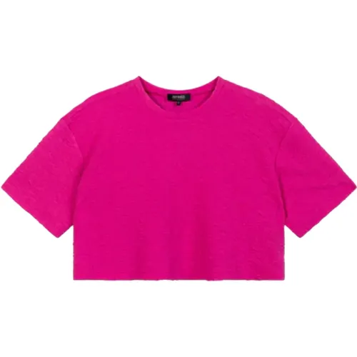 Clara Fuchsia T-shirt , Damen, Größe: M - Refined Department - Modalova