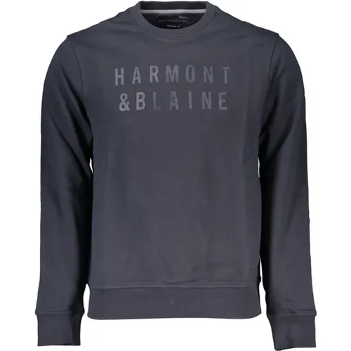 Brushed Cotton Crewneck Sweatshirt , male, Sizes: L, XL - Harmont & Blaine - Modalova