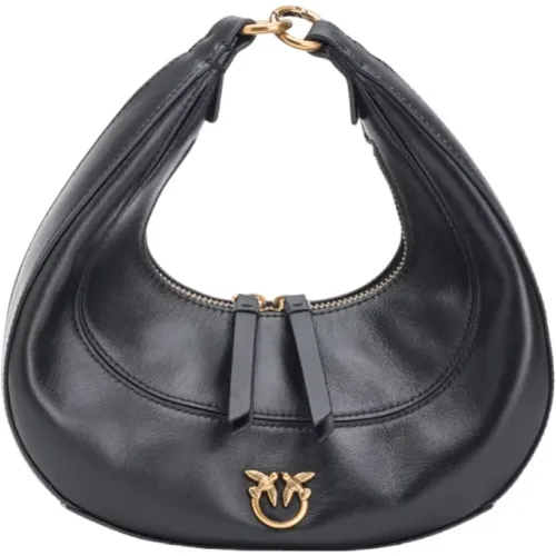 Stylish Leather Handbag , female, Sizes: ONE SIZE - pinko - Modalova