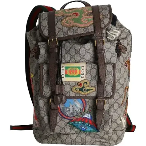 Pre-owned Cotton backpacks , female, Sizes: ONE SIZE - Gucci Vintage - Modalova