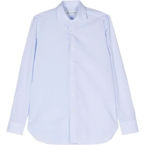 Striped Cotton Shirt Made in Italy , male, Sizes: 3XL, M, 2XL, L - Borrelli - Modalova