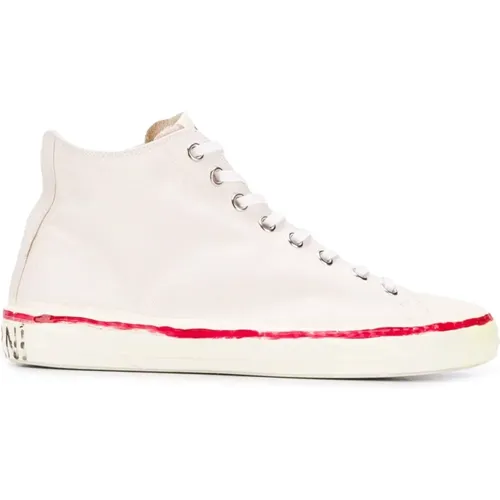 Bold Logo High-Top Sneakers , male, Sizes: 9 UK - Marni - Modalova