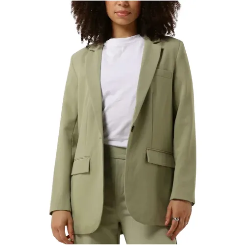 Grüner Blazer Objsigrid Stil , Damen, Größe: L - Object - Modalova