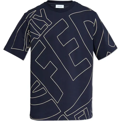 T-Shirt mit Logo , Herren, Größe: M - Salvatore Ferragamo - Modalova