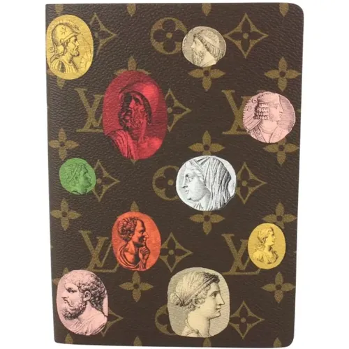 Vintage Canvas Louis Vuitton Diary , female, Sizes: ONE SIZE - Louis Vuitton Vintage - Modalova