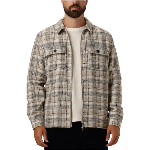 Check Twill Overshirt , Herren, Größe: L - Anerkjendt - Modalova