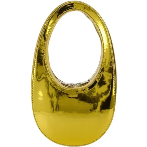 Metallic Mini Swipe Handbag - Gold , female, Sizes: ONE SIZE - Coperni - Modalova