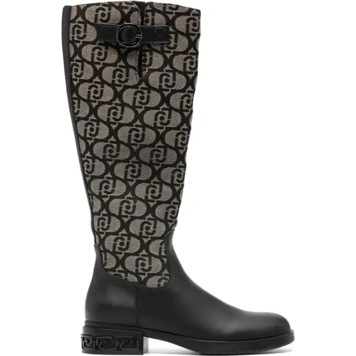 Panelled Boots with Buckle Strap , female, Sizes: 7 UK, 3 UK, 6 UK, 8 UK, 5 UK - Liu Jo - Modalova