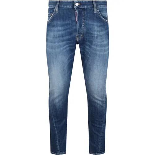 Skinny Fit Twist Jeans mit Ripped-Detail , Herren, Größe: M - Dsquared2 - Modalova