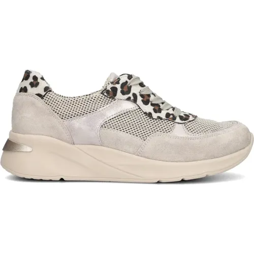 Leopard Print Damen Sneakers Grau - Waldläufer - Modalova