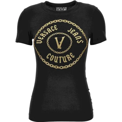 T-Shirts und Polos , Damen, Größe: M - Versace Jeans Couture - Modalova