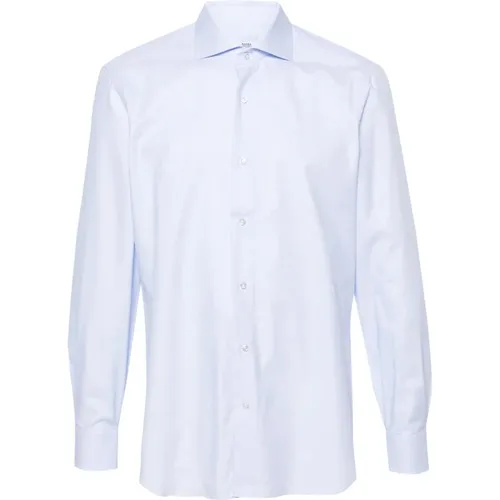 Italian Cotton Shirt, 100% Cotton , male, Sizes: 2XL, 5XL, 4XL, 3XL, M, L - Barba - Modalova