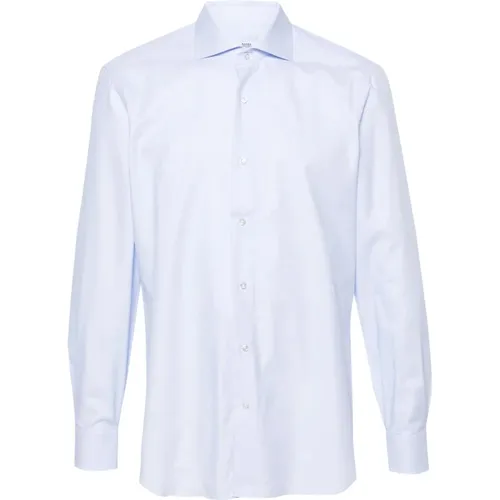 Italian Cotton Shirt, 100% Cotton , male, Sizes: 4XL - Barba - Modalova