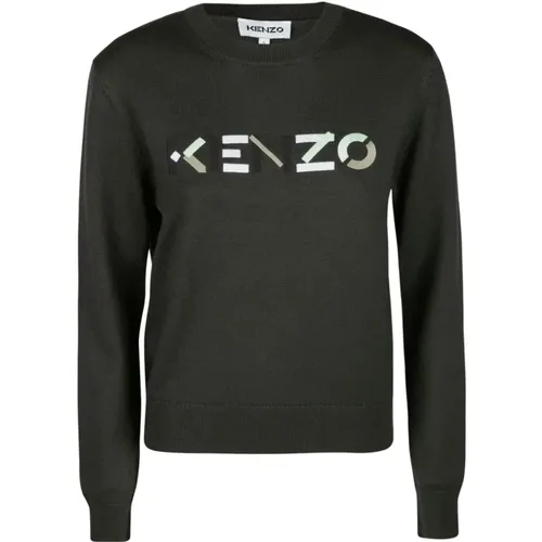 Merino Wool Logo Jumper , female, Sizes: XS - Kenzo - Modalova