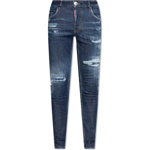 Dunkelblaue Super Twinky Slim-Fit Jeans , Herren, Größe: XL - Dsquared2 - Modalova