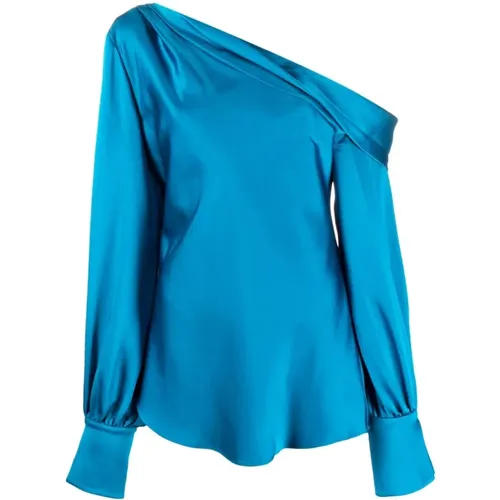 Elegant One Shoulder Blouse , female, Sizes: XS - Simkhai - Modalova